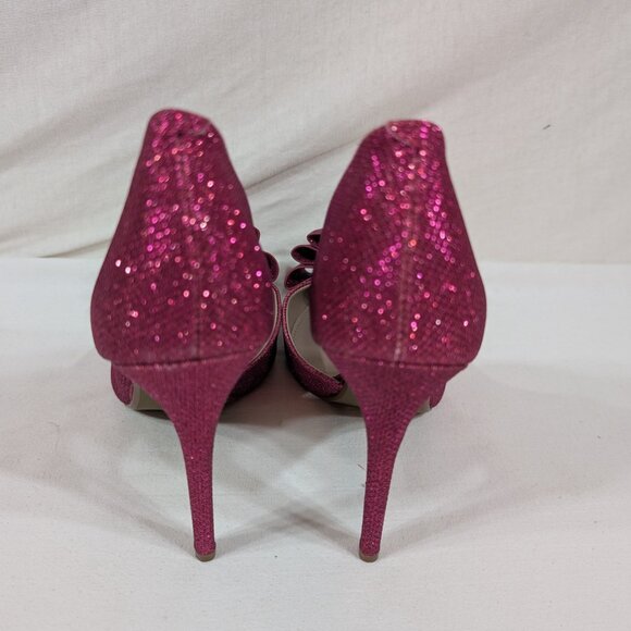 Betsey Johnson Glittery Pink Stilettos - Picture 2 of 5
